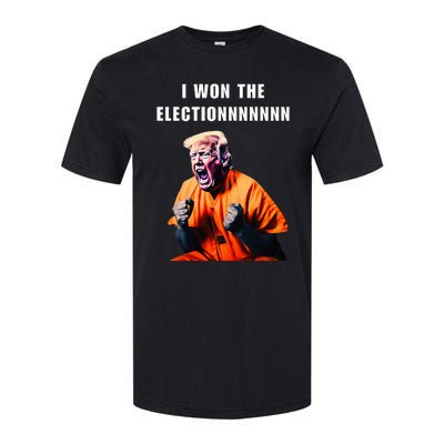 I Won The Election Funny Trump Prisoner Halloween Costume Softstyle CVC T-Shirt