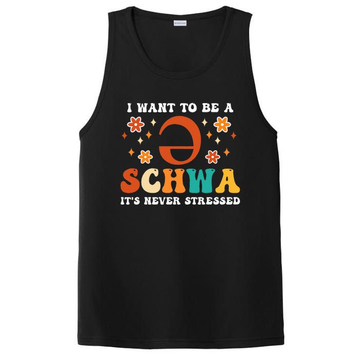 I Want To Be A Schwa It's Never Stressed Science Of Reading PosiCharge Competitor Tank