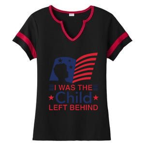 I Was The Child Left Behind Ladies Halftime Notch Neck Tee