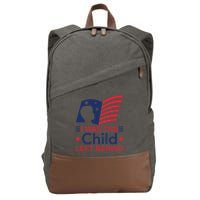 I Was The Child Left Behind Cotton Canvas Backpack