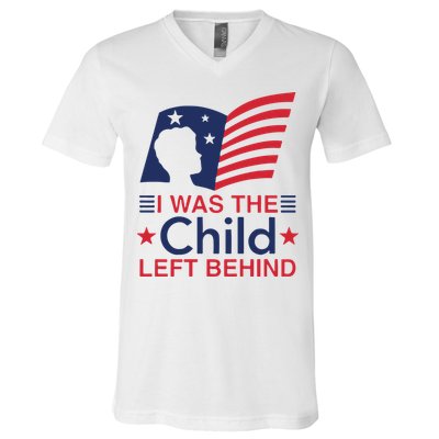 I Was The Child Left Behind V-Neck T-Shirt