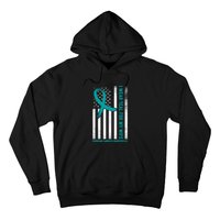 I Wear Teal For My Wife Ovarian Cancer Awareness Hoodie