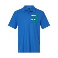 I Wear Teal For My Mom Ovarian Cancer Awareness Gift Softstyle Adult Sport Polo