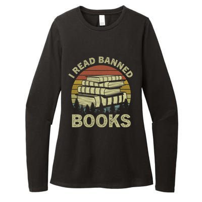 Im With The Banned Vintage Banned Books Reading Books Womens CVC Long Sleeve Shirt