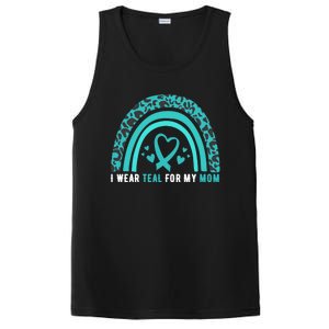 I Wear Teal For My Mom Cervical Cancer Awareness Meaningful Gift PosiCharge Competitor Tank