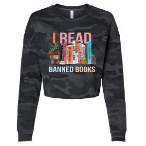 Im With The Banned Banned Books Reading Books Cropped Pullover Crew