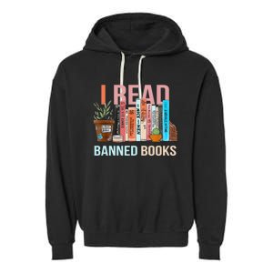 Im With The Banned Banned Books Reading Books Garment-Dyed Fleece Hoodie