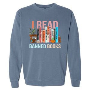 Im With The Banned Banned Books Reading Books Garment-Dyed Sweatshirt