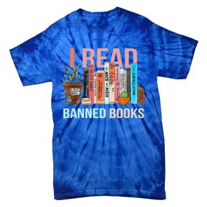 Im With The Banned Banned Books Reading Books Tie-Dye T-Shirt