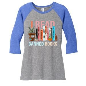 Im With The Banned Banned Books Reading Books Women's Tri-Blend 3/4-Sleeve Raglan Shirt