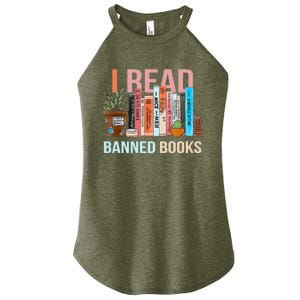 Im With The Banned Banned Books Reading Books Women's Perfect Tri Rocker Tank