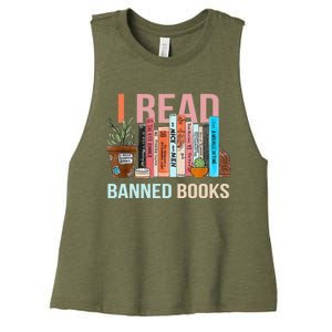 Im With The Banned Banned Books Reading Books Women's Racerback Cropped Tank