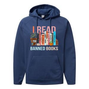 Im With The Banned Banned Books Reading Books Performance Fleece Hoodie