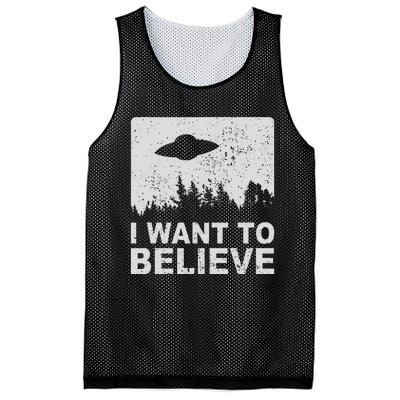 I Want To Believe I Aliens Ufo Area 51 Roswell Mesh Reversible Basketball Jersey Tank