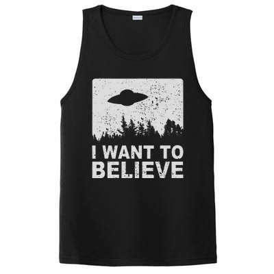 I Want To Believe I Aliens Ufo Area 51 Roswell PosiCharge Competitor Tank