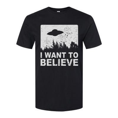 I Want To Believe I Aliens Ufo Area 51 Roswell Softstyle® CVC T-Shirt