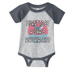 I Want To Be A Whale Psychiatrist Funny Trump Infant Baby Jersey Bodysuit