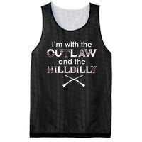 IM With The Outlaw And The Hillbilly 2024 Saying Quote Mesh Reversible Basketball Jersey Tank