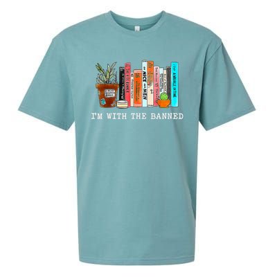 I'm With The Banned Books I Read Banned Books Lovers Sueded Cloud Jersey T-Shirt