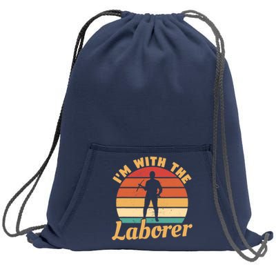 I'm With The Laborer Skilled Union Worker Sweatshirt Cinch Pack Bag