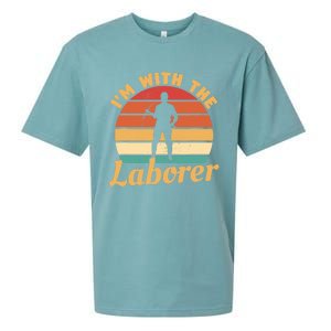 I'm With The Laborer Skilled Union Worker Sueded Cloud Jersey T-Shirt