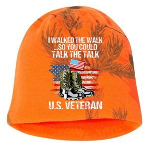 I Walked The Walk So You Could Talk The Talk U.S. Veteran Kati - Camo Knit Beanie