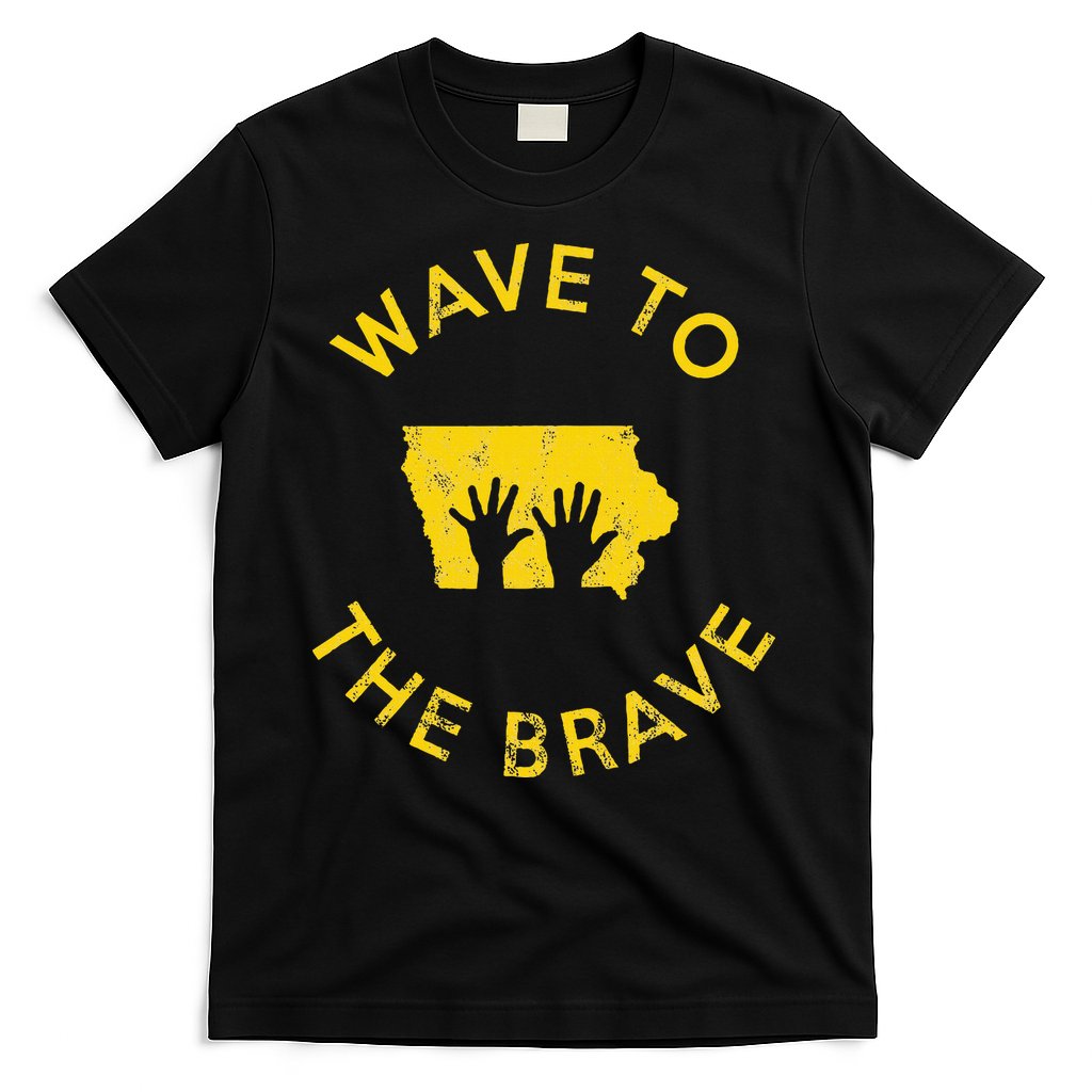 Iowa Wave to the Brave Football Childrens Hospital T-Shirt