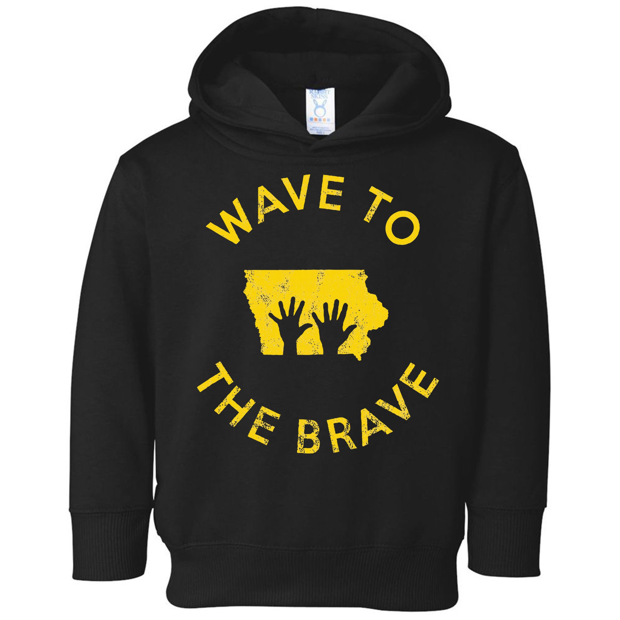 Iowa Wave to the Brave Football Childrens Hospital Toddler Hoodie