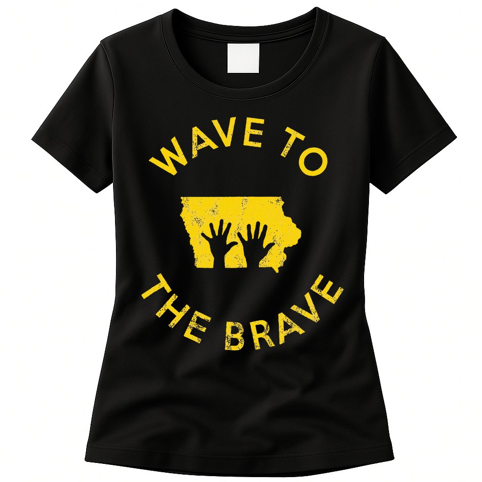 Iowa Wave to the Brave Football Childrens Hospital Womens T-Shirt