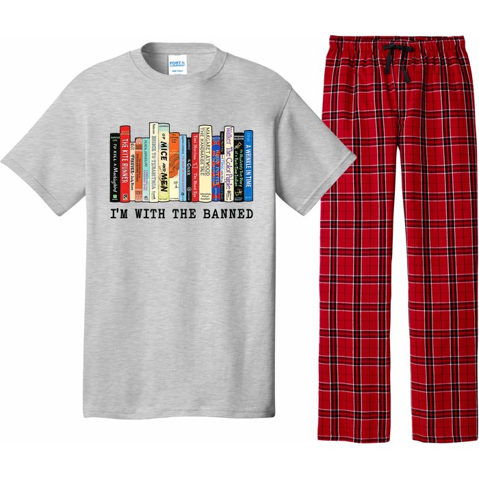 Im With The Banned Book Funny Pajama Set