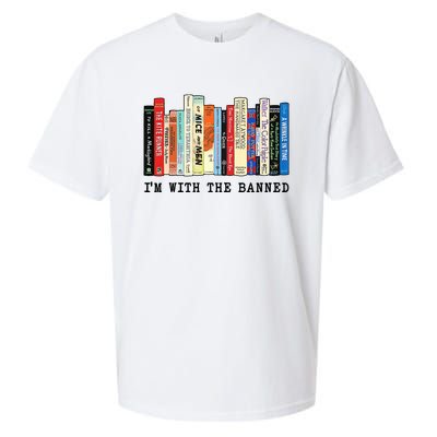 Im With The Banned Book Funny Sueded Cloud Jersey T-Shirt