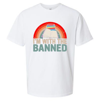 Im With The Banned Read Banned Books Lover Bookworm Sueded Cloud Jersey T-Shirt