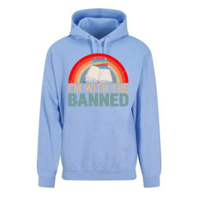 Im With The Banned Read Banned Books Lover Bookworm Unisex Surf Hoodie