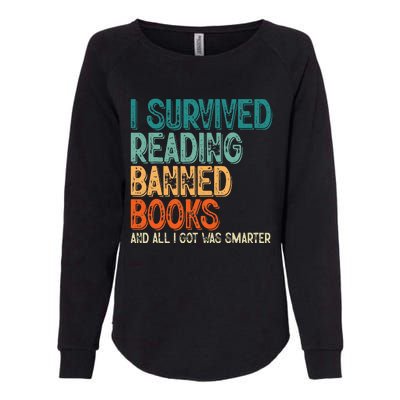 Im With The Banned I Survived Reading Banned Books Womens California Wash Sweatshirt