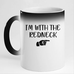 Im With The Redneck 11oz Black Color Changing Mug