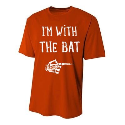 IM With The Bat Funny Matching Couple Costume Halloween Performance Sprint T-Shirt