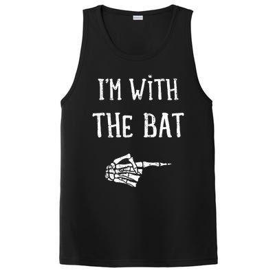 IM With The Bat Funny Matching Couple Costume Halloween PosiCharge Competitor Tank