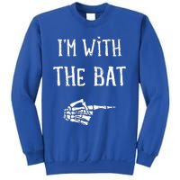 IM With The Bat Funny Matching Couple Costume Halloween Sweatshirt