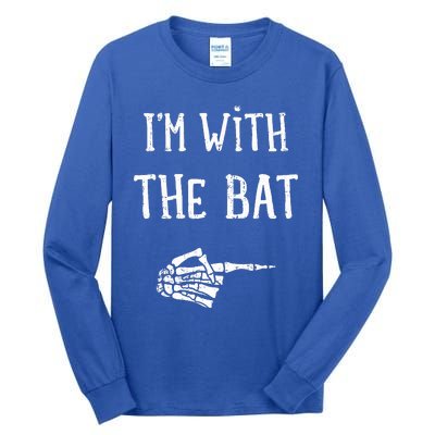 IM With The Bat Funny Matching Couple Costume Halloween Tall Long Sleeve T-Shirt