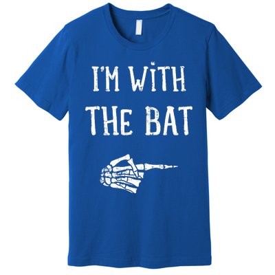 IM With The Bat Funny Matching Couple Costume Halloween Premium T-Shirt