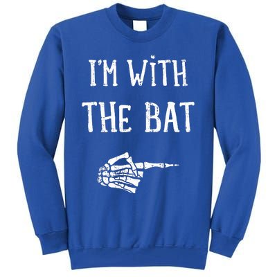 IM With The Bat Funny Matching Couple Costume Halloween Tall Sweatshirt