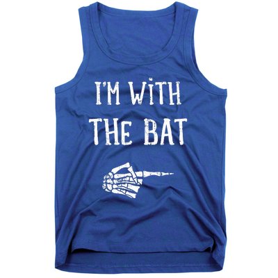 IM With The Bat Funny Matching Couple Costume Halloween Tank Top