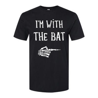 IM With The Bat Funny Matching Couple Costume Halloween Softstyle CVC T-Shirt