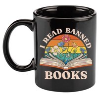 Im With The Banned Banned Books Reading Books 11oz C Handle Ceramic Mug