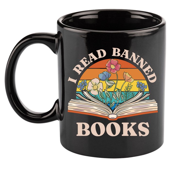 Im With The Banned Banned Books Reading Books 11oz C Handle Ceramic Mug