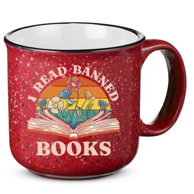 Im With The Banned Banned Books Reading Books 15oz Campfire Ceramic Mug