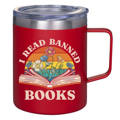 Im With The Banned Banned Books Reading Books 12oz Stainless Steel Coffee Mug