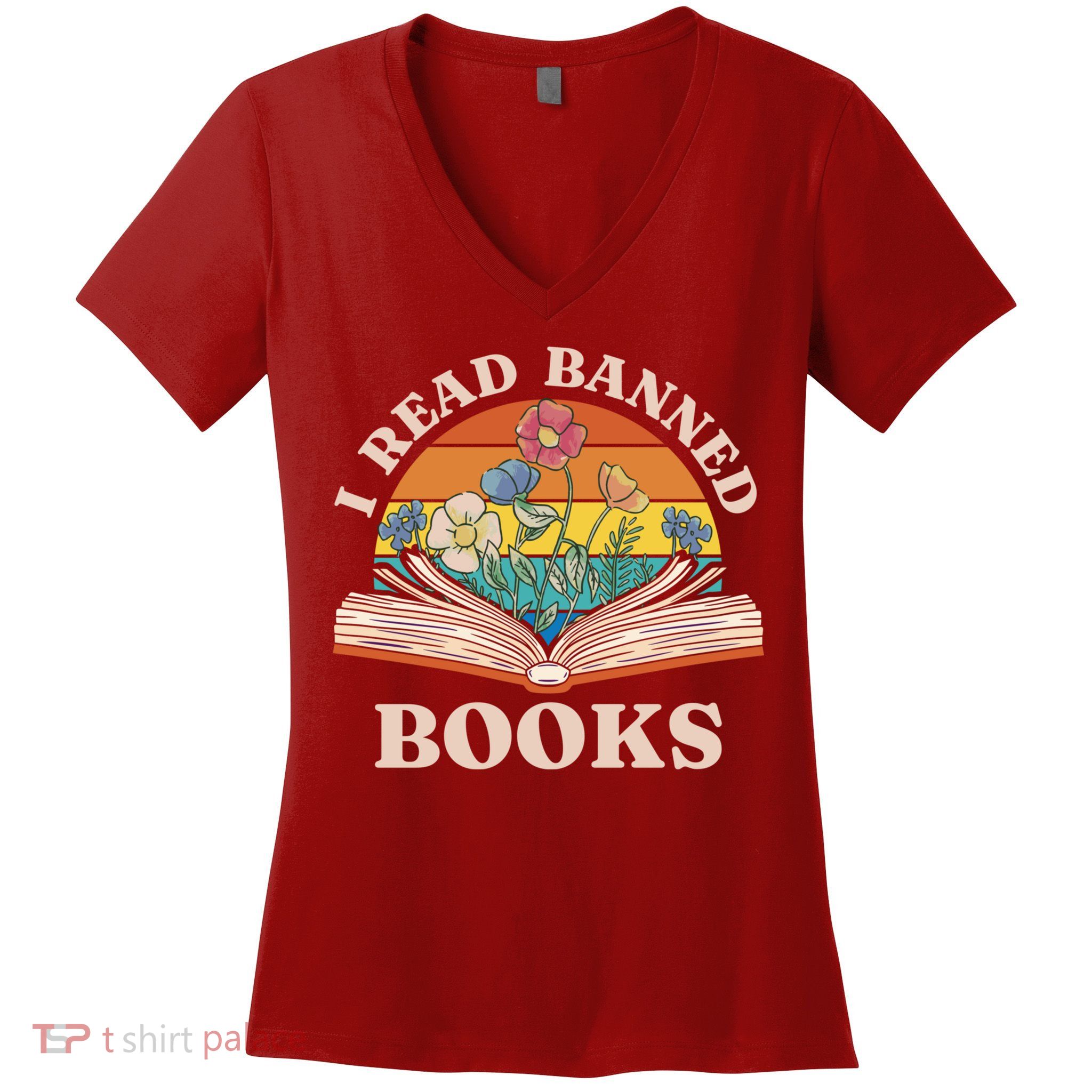 Im With The Banned Banned Books Reading Books Women's V-Neck T-Shirt