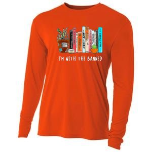 I'm With The Banned Books I Read Banned Books Lovers Cooling Performance Long Sleeve Crew