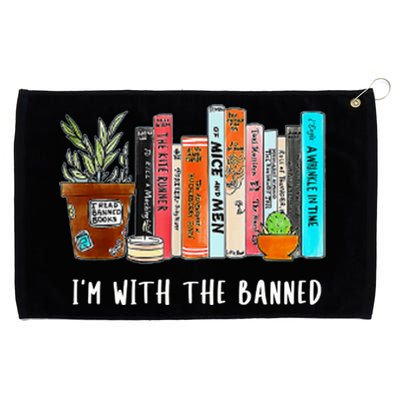 I'm With The Banned Books I Read Banned Books Lovers Grommeted Golf Towel